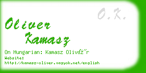 oliver kamasz business card